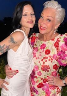Denise Welch and her daughter posing together.