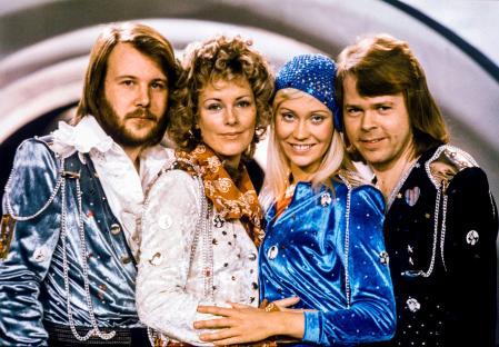 ABBA after winning the Eurovision Song Contest.