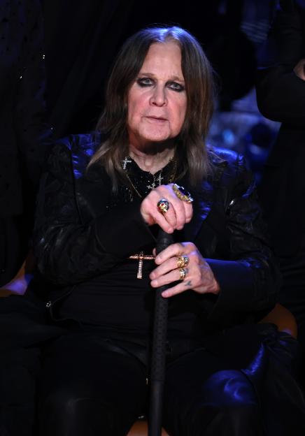 Ozzy Osbourne at the Rock & Roll Hall of Fame induction ceremony.