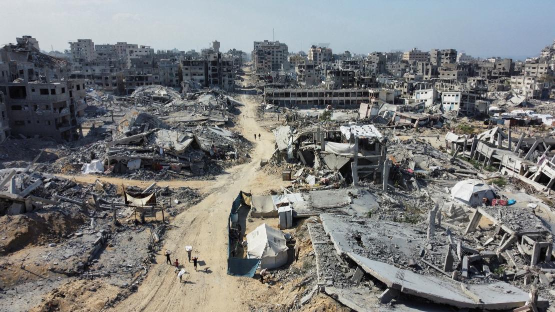 Gaza City during a ceasefire between Israel and Hamas