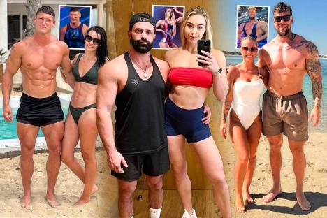 The super-fit Gladiators partners who could give even Giant a run for his money – from a supercar buff to business gurus
