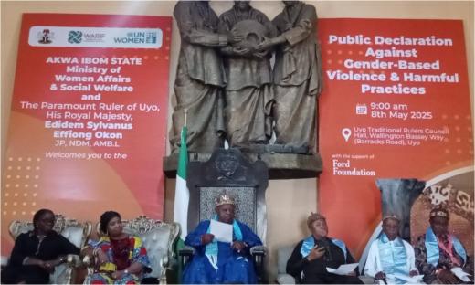 Traditional rulers rise against gender based violence in Akwa Ibom