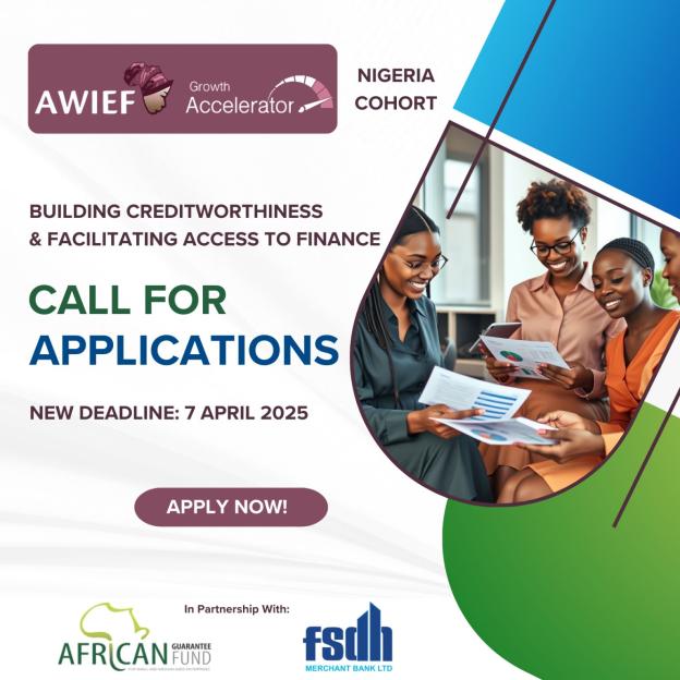 AWIEF Extends Growth Accelerator Application Deadline with African Guarantee Fund & FSDH Merchant Bank