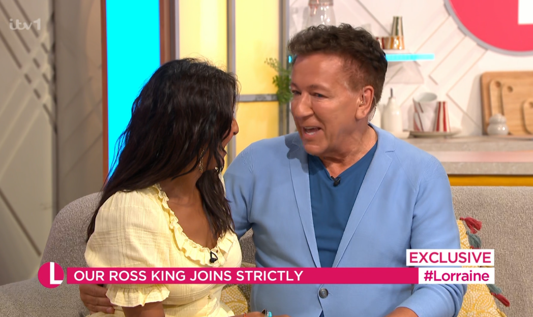 Ross King on Lorraine discussing Strictly.