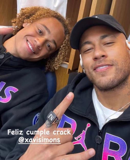 Xavi Simons and Neymar.