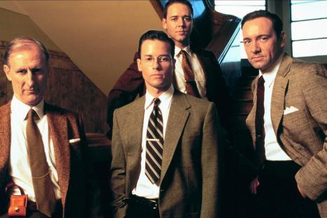 Publicity photo of the cast of L.A. Confidential.