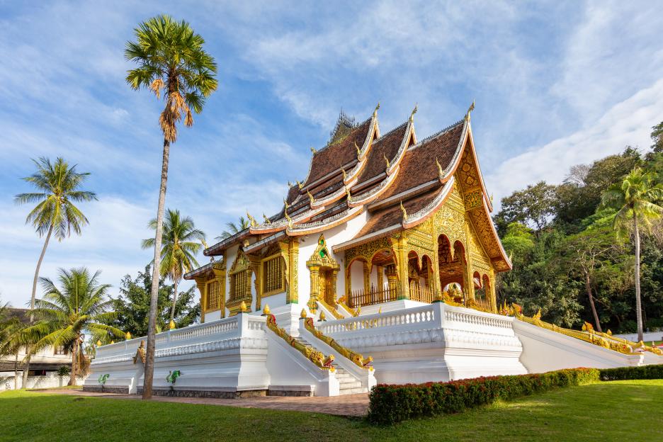Buddhist temple in Luang Prabang, Laos.