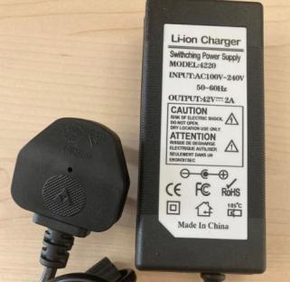 Recalled Li-ion charger with electric shock risk.