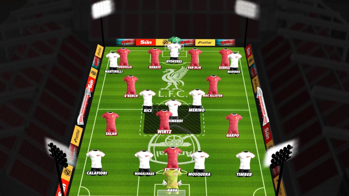 Illustration of a soccer team lineup.