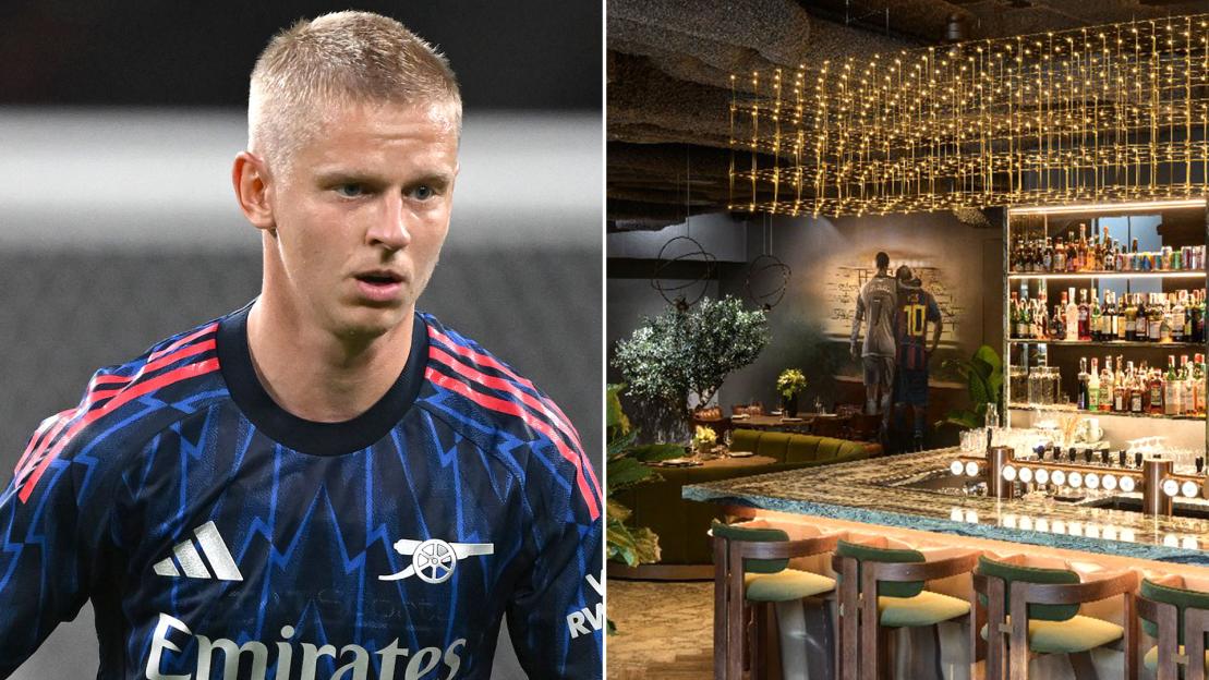 Arsenal star Oleksandr Zinchenko forced to close restaurant after one year as he puts it up for sale for £1.9m