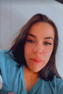 Stephanie Davis with her son.
