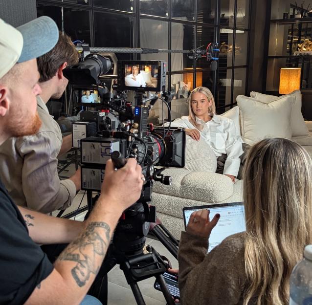 Molly-Mae Hague being interviewed for her documentary.