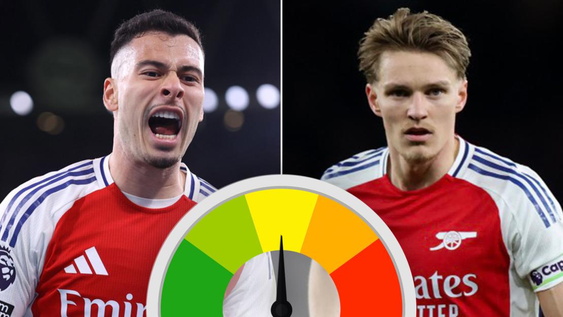Arsenal player ratings: Gabriel Martinelli shines against Fulham as Jakub Kiwior struggles after Gabriel injury