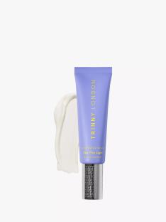Triny London See The Light moisturizer SPF 50+ tube with a swatch of product.