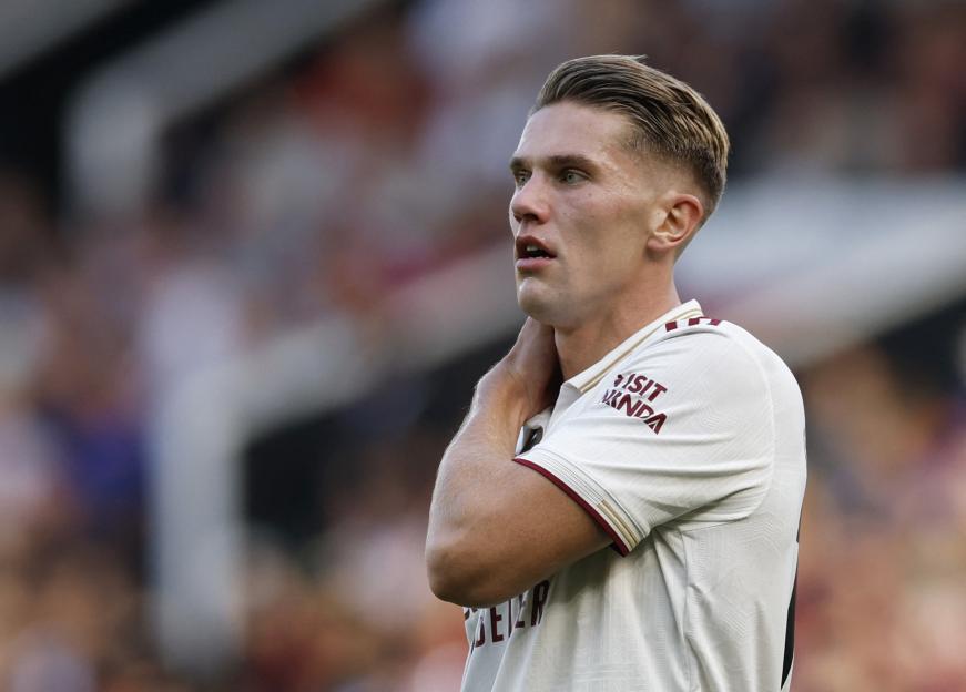 Viktor Gyokeres of Arsenal during a soccer match.