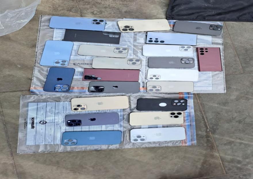 Recovered stolen iPhones.