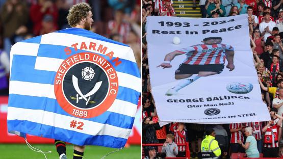 Sheffield United pay incredible tribute to late George Baldock during play-off clash after tragic death aged just 31