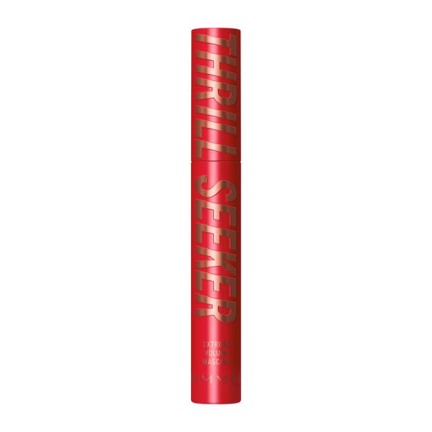 Red tube of Rimmel Thrill Seeker Extreme Volume Mascara.