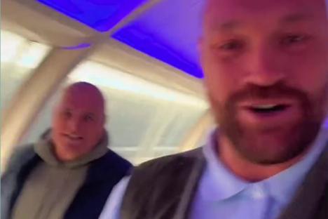‘Incoming’ – Tyson Fury teases imminent announcement as he and dad John head off for business meeting