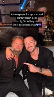 Photo of Jack Grealish with Olof Mellberg.