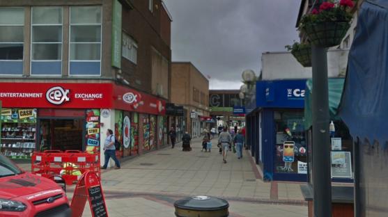 Willow Place shopping centre with CEX and The Carphone Warehouse stores.