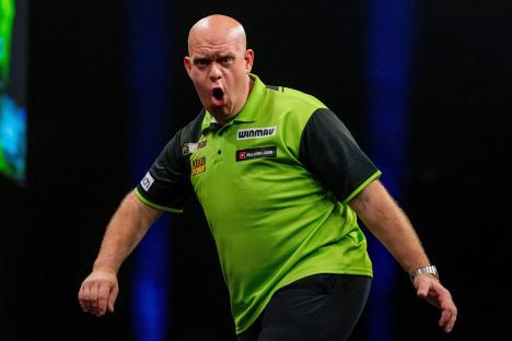 ‘I was stunned’ – Darts icon lifts lid on Michael van Gerwen backstage bust-up with Dutch ace throwing rival over table