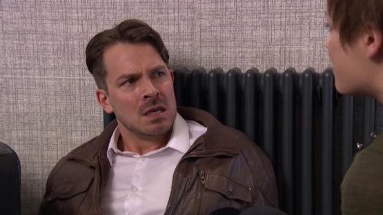 Darren Osborne from Hollyoaks in a scene.