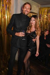 LONDON, ENGLAND - NOVEMBER 13: Peter Crouch and Abbey Clancy attend Agent Provocateur's Christmas Campaign launch at The Marquis Cornwallis on November 13, 2024 in London, England. (Photo by Dave Benett/Getty Images for Agent Provocateur)