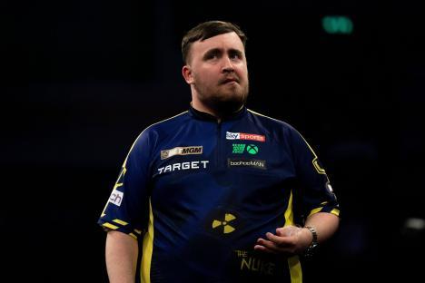 Luke Littler at the BetMGM Premier League Darts.