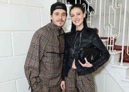 Brooklyn Beckham and Nicola Peltz at a fashion week after-party.
