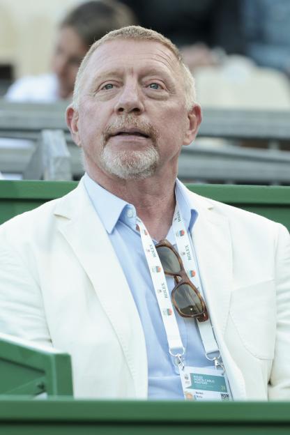 Boris Becker at a tennis match.