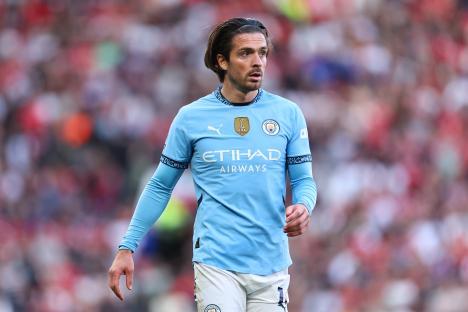 Jack Grealish of Manchester City during a Premier League match.