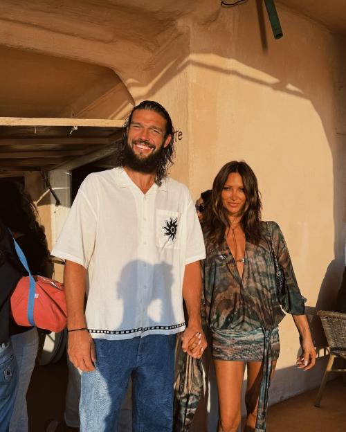 Andy Carroll and Lou on holiday.
