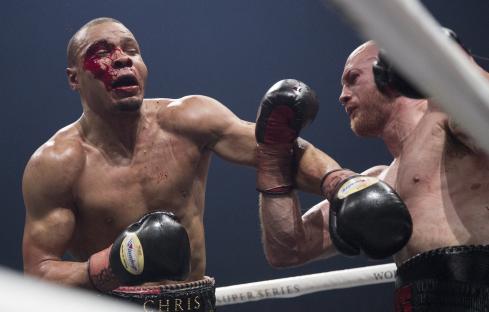 A bloody boxing match between George Groves and Chris Eubank Jr.