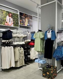 Primark summer clothing and accessories display.
