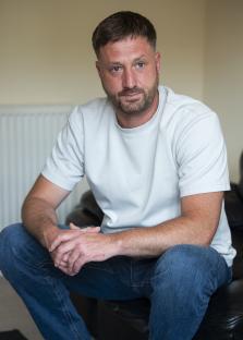 Photograph of Phil Mason, an actor who was attacked.