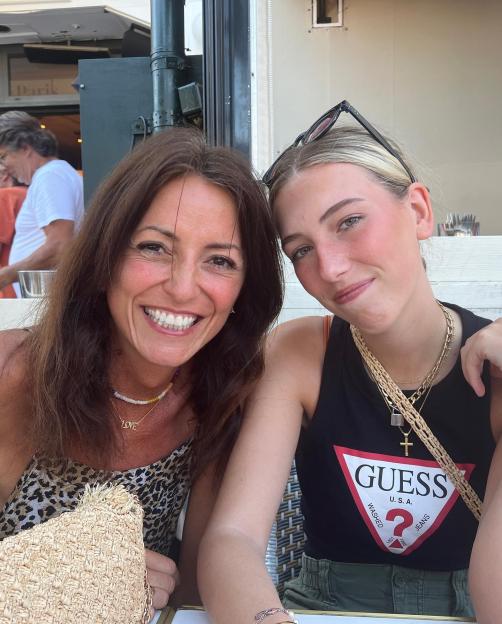 Davina McCall and her daughter Tilly Robertson.