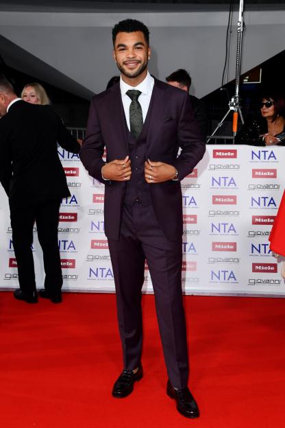 Jamie Rhodes at the NTA's.