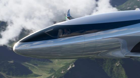 Illustration of the Otto Aviation Phantom 3500 aircraft in flight.