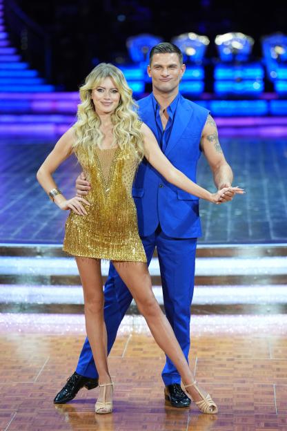 Tasha Ghouri and Aljaz Skorjanec dancing.