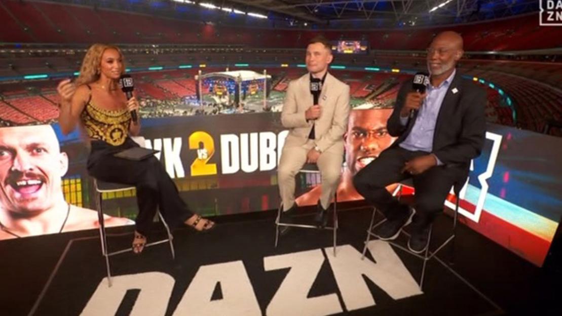 Kate Scott abruptly tries to end DAZN’s coverage of Oleksandr Usyk vs Daniel Dubois before she’s forced into U-turn