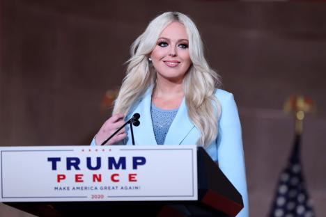 Tiffany Trump at a podium at the 2020 Republican National Convention.