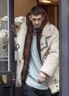 Paul Anderson leaving a building in London.