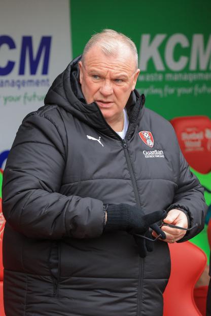 Steve Evans, head coach of Rotherham United.