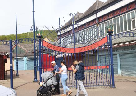 Entrance to Dewsbury Market.