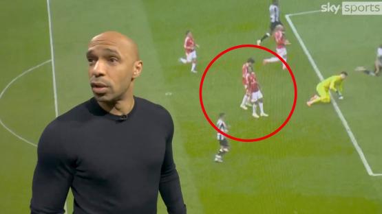 ‘I’ve never seen that before’ – Thierry Henry baffled by what Leny Yoro did after Man Utd conceded against Newcastle