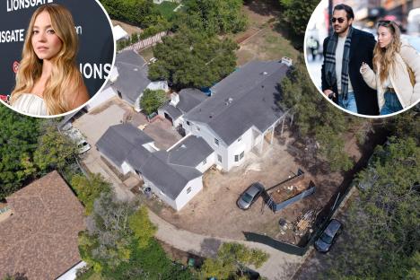 Sydney Sweeney’s $6.2m mansion she bought with fiancé lies empty as renovations continue at home despite couple’s split
