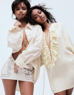 H&M’s S/S 2025 collection is an ode to femininity: an intriguing exploration of moods, sensibilities and identities. A diverse collective of inspiring female icons appears in the new campaign, including musicians Tyla, FKA twigs and Caroline Polachek among others. Both the collection and campaign continue to assert H&M’s strong fashion vision, and its leadership in championing exceptional design and collaboration across the music and fashion fields. The first drop of H&M’s S/S 2025 Collection will be available in store and online from 20 March 2025.