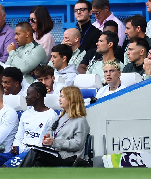 Alejandro Garnacho in the stands.