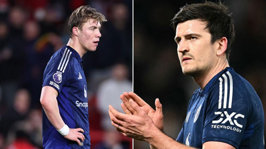 ‘Not even an April Fools’ – Hojlund humiliated by damning Maguire stat as Man Utd fans demand centre-back plays up front